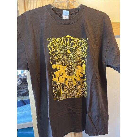 Dogsh*t & Glory Festival Unisex M Brown HANK III Monkey Fur 2006 Concert Tee - Picture 7 of 8